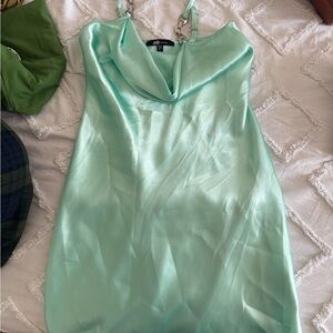 Jump Mint Green Satin Dress
